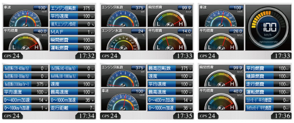 多彩な情報表示