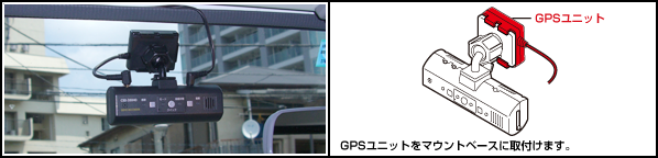 GPSユニット取り付け例