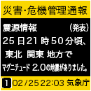 災害・危機管理通報